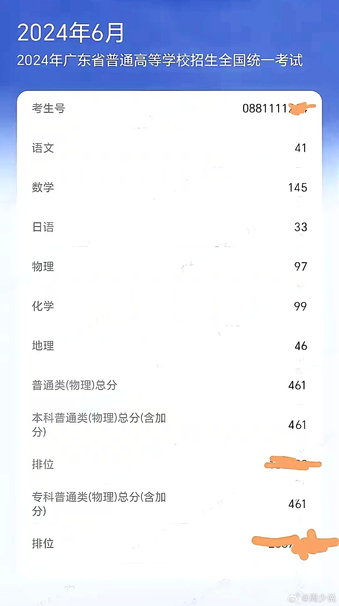 广东省理科高考548分的背后故事